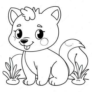 Cute Animal Calendar Coloring Page 8167-6710