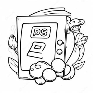 Ps5 Logo Coloring Page 8216-6751