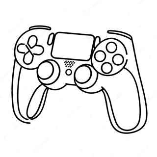 Playstation 5 Controller Coloring Page 8217-6753