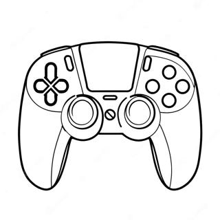 Playstation 5 Controller Coloring Page 8217-6755