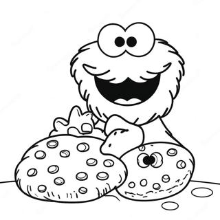 Cookie Monster Coloring Page 821-652