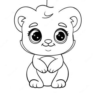 Cute Beanie Boo Animals Coloring Page 8237-6768