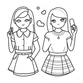 Bff Tumblr Girl Coloring Pages