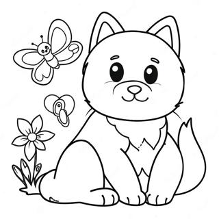 Furry Friends Coloring Page 8286-6803