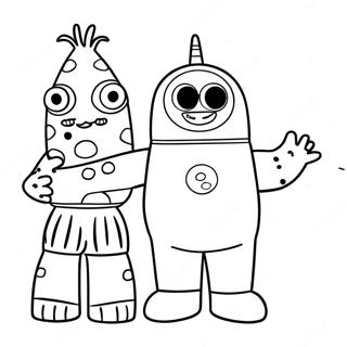 Yo Gabba Gabba Coloring Pages