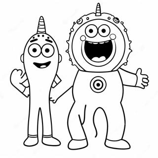 Yo Gabba Gabba Coloring Page 8296-6806