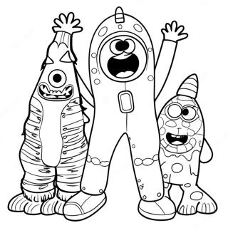 Yo Gabba Gabba Coloring Page 8296-6808