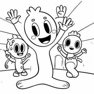 Muno Dancing With Friends Coloring Page 8297-6815