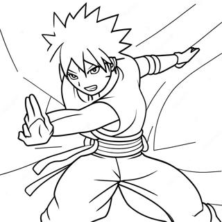 Sasuke Uchiha In Action Coloring Page 82-69