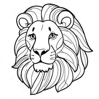 Realistic Lion Coloring Pages