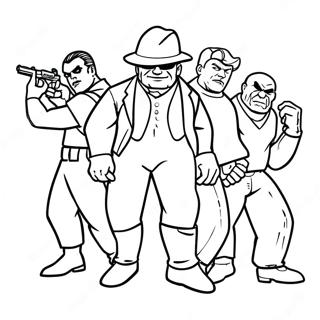 Bad Guys Coloring Page 8316-6822