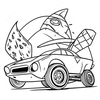 Rocket League Car Racing Coloring Page 8337-6839