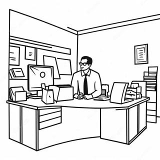 The Office Coloring Page 8376-6868