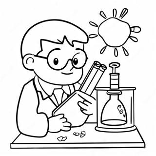 4th Grade Science Experiment Coloring Page 8397-6888