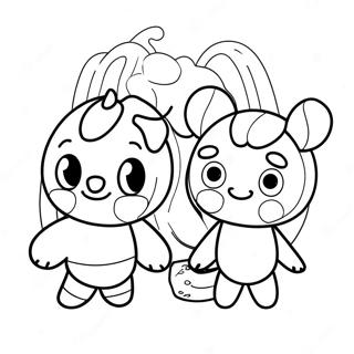 Rainbow Friends Cyan Character Coloring Page 8406-6893