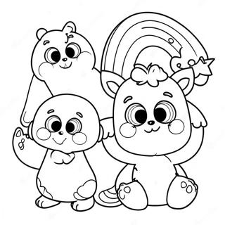 Rainbow Friends Cyan Character Coloring Page 8406-6895