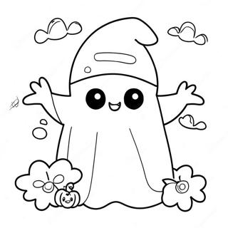 Halloween Kawaii Coloring Pages