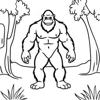 Bigfoot Coloring Page 8426-6905