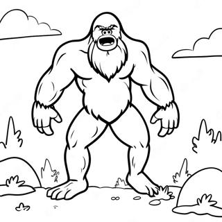 Bigfoot Coloring Page 8426-6906