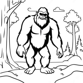 Bigfoot Coloring Page 8426-6907