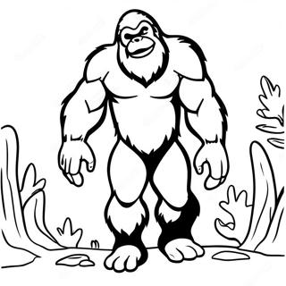 Bigfoot Coloring Page 8426-6908