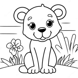 Simple For Seniors Animal Coloring Page 842-673