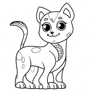 Simple For Seniors Animal Coloring Page 842-675