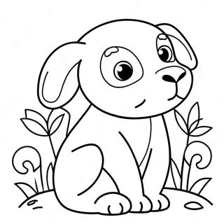 Simple For Seniors Animal Coloring Page 842-676