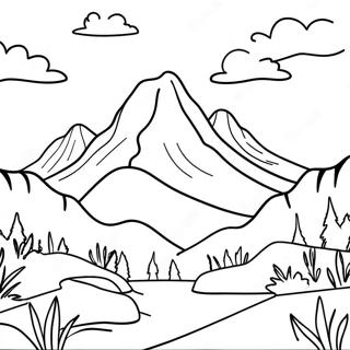 Easy Landscape Coloring Pages