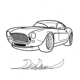 Fast Sports Car Coloring Page 8457-6933