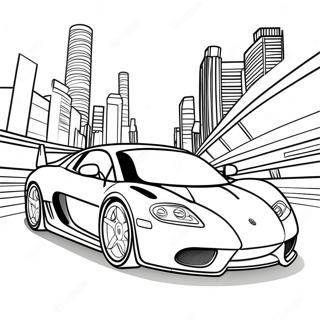 Fast Sports Car Coloring Page 8457-6936