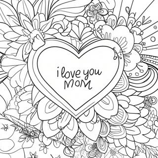 I Love You Mom Coloring Page 8466-6938