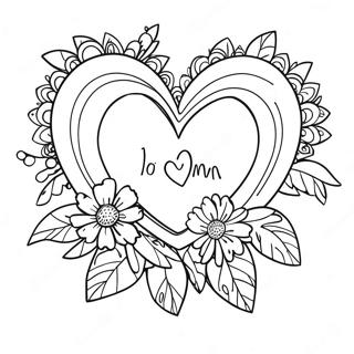 I Love You Mom Coloring Page 8466-6939