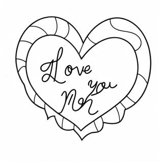 I Love You Mom Coloring Page 8466-6940