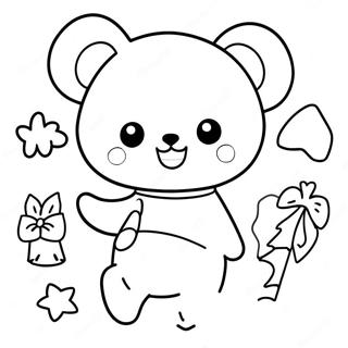 Rilakkuma Cinnamoroll Coloring Pages