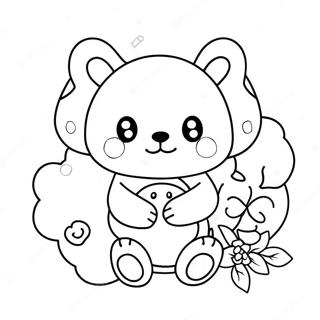 Rilakkuma Cinnamoroll Coloring Page 8486-6954