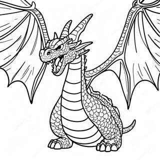 Fierce King Ghidorah Coloring Page 8497-6961