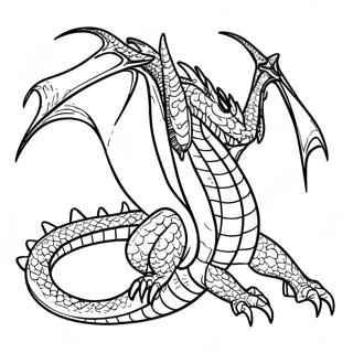 Fierce King Ghidorah Coloring Page 8497-6963