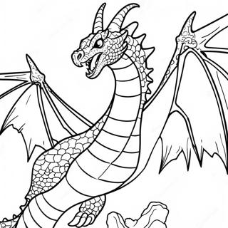 Fierce King Ghidorah Coloring Page 8497-6964