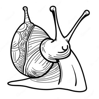 Snail Coloring Page 8506-6965