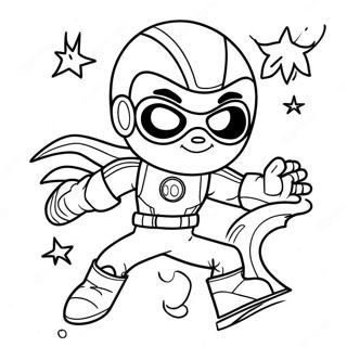 Kid Danger In Action Coloring Page 8517-6978