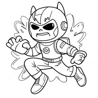 Kid Danger In Action Coloring Page 8517-6980