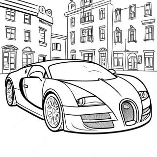 Luxury Bugatti Sports Car Coloring Page 852-684