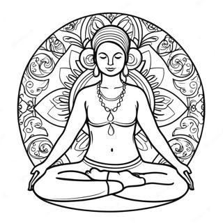 Yoga Coloring Pages