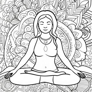 Yoga Pose Coloring Page 8546-6999