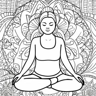 Yoga Pose Coloring Page 8546-7000