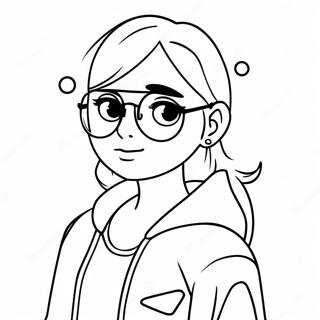 Cool Gacha Life Tomboy With Sunglasses Coloring Page 8577-7026