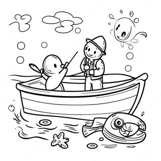 Fishing Coloring Page 8606-7047