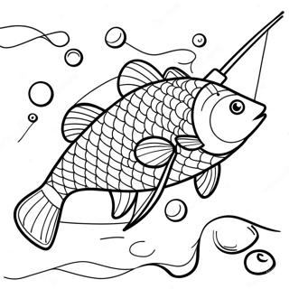 Fishing Coloring Page 8606-7048