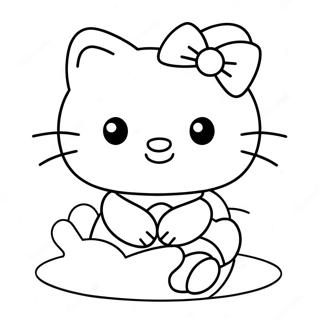 Hello Kitty And Spiderman Coloring Pages